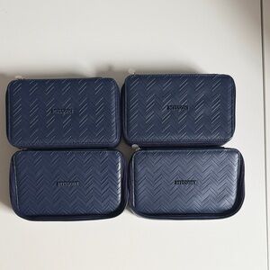 Missoni Chevron Patterned Toiletry Bag in Dark Blue